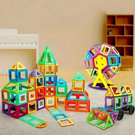 Magnetic Building Blocks Set – Creative STEM Construction Toy