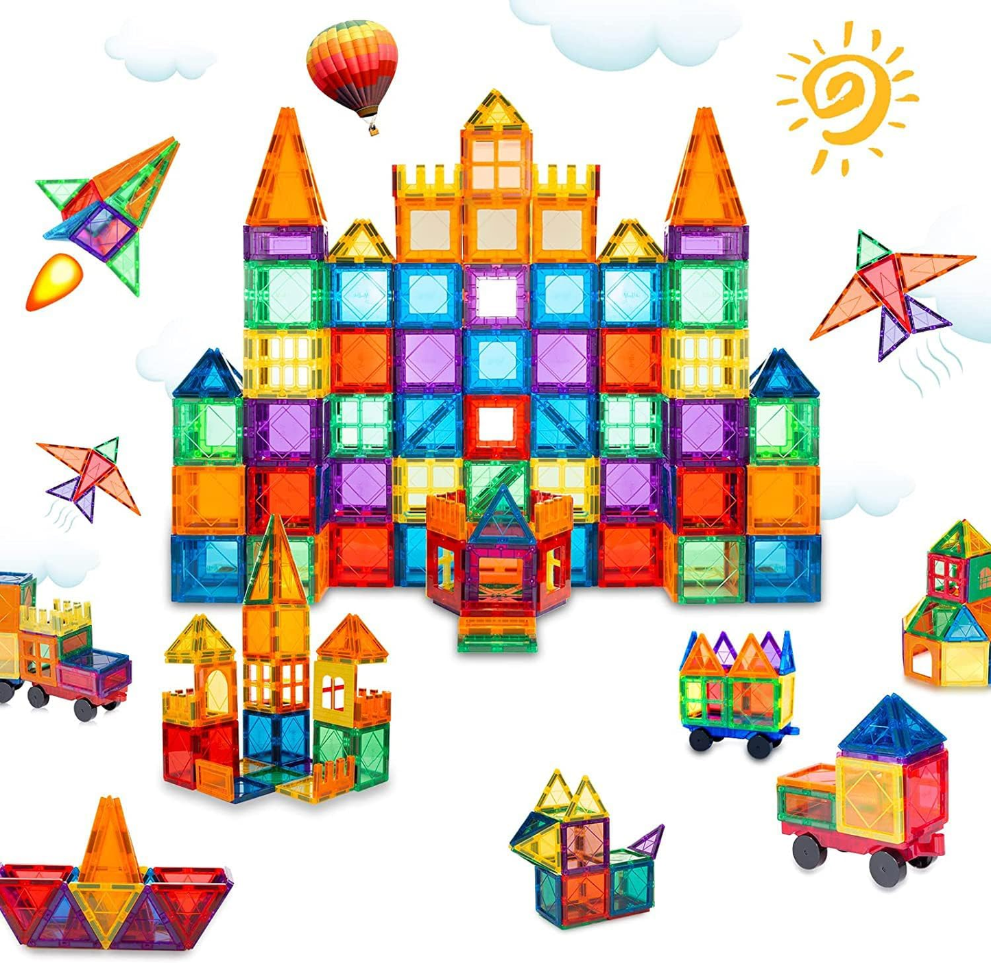 Magnetic Building Tiles Set – STEM Construction Toy for Kids